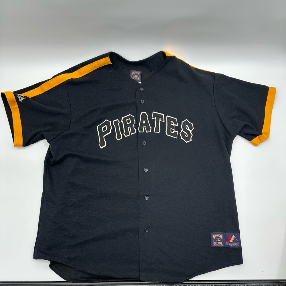 Vtg Cooperstown Pittsburgh Pirates MLB Majestic Jersey Willie Stargell Men’s 2XL